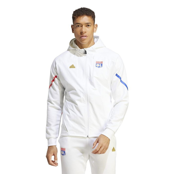 Olympique Lyonnais Designed for Gameday Full Zip Hoodie Adults