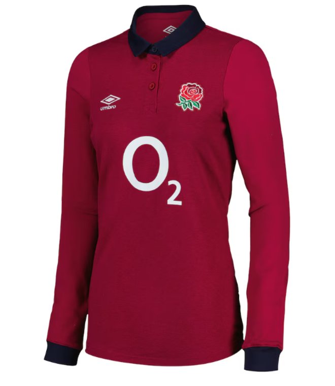 England 24/25 Alternate Classic L/S Rugby Shirt Womens