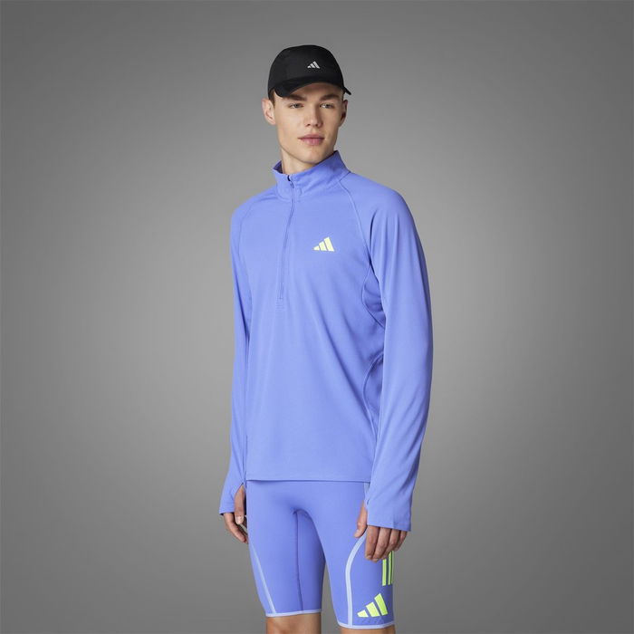 ADIZERO Quarter Zip Running Top Mens