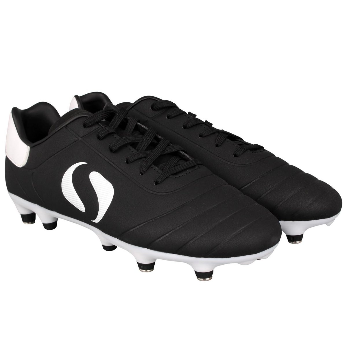 Sondico Strike Soft Ground Junior Football Boots Black White 22.00