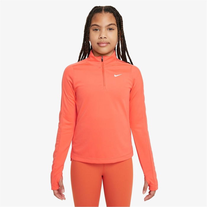 Older Girls DRI FIT Long Sleeve Half Zip