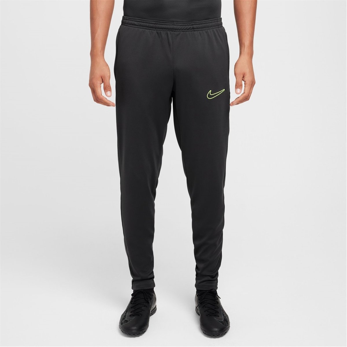 Nike Dri FIT Academy Mens Zippered Soccer Pants Grey Volt 41.00