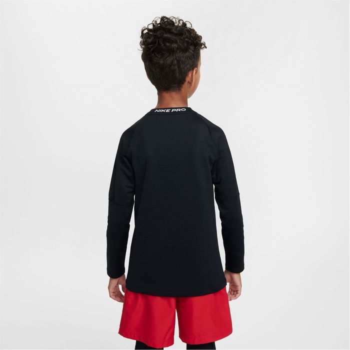 Pro Big Kids (Boys) Dri FIT Long Sleeve Training Crewneck Top