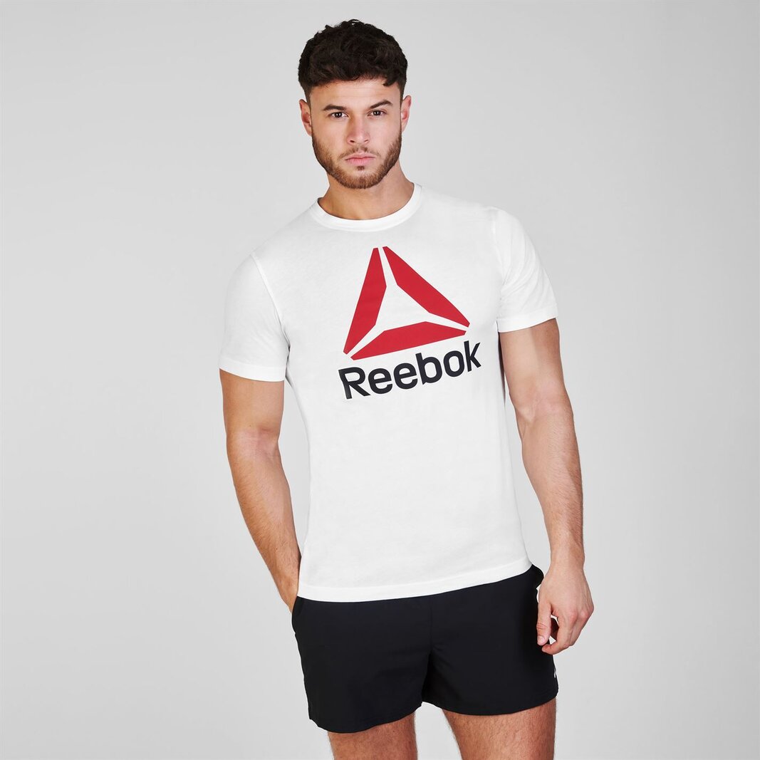 Reebok t online shirt mens white