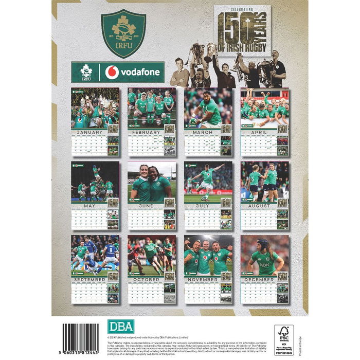 Ireland Rugby Team Calendar 