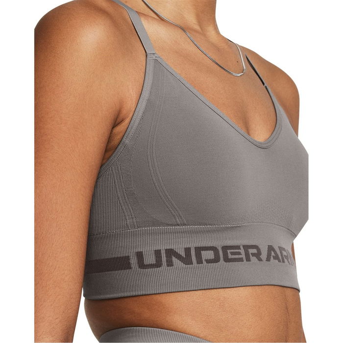 Seamless Low Impact Longline Sports Bra Womens