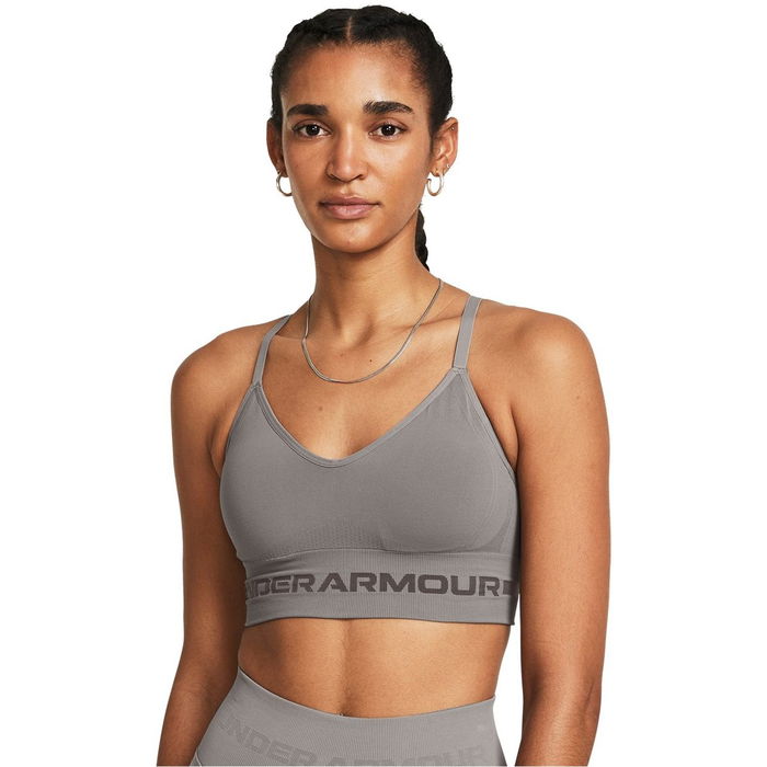 Seamless Low Impact Longline Sports Bra Womens