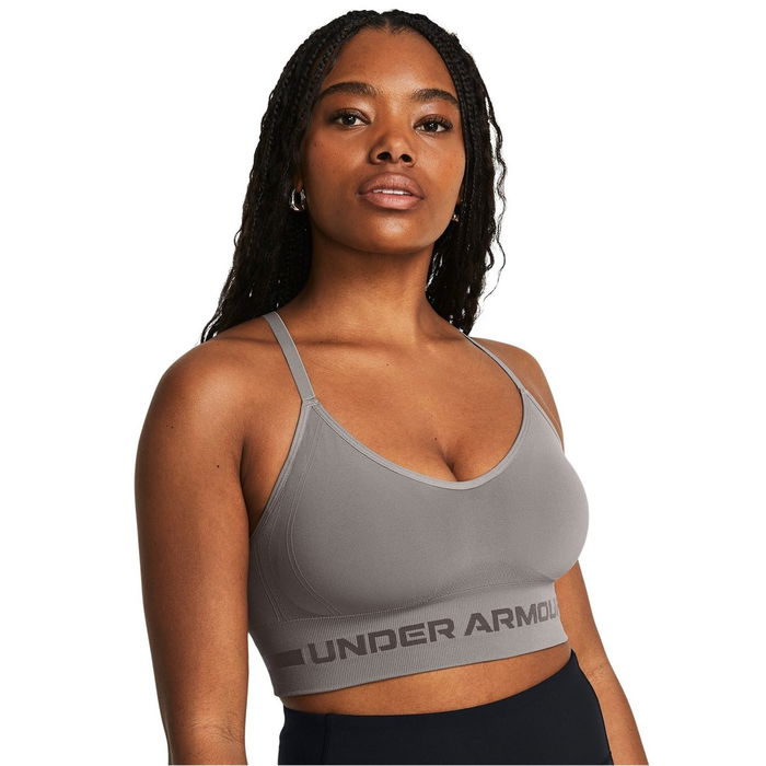 Seamless Low Impact Longline Sports Bra Womens