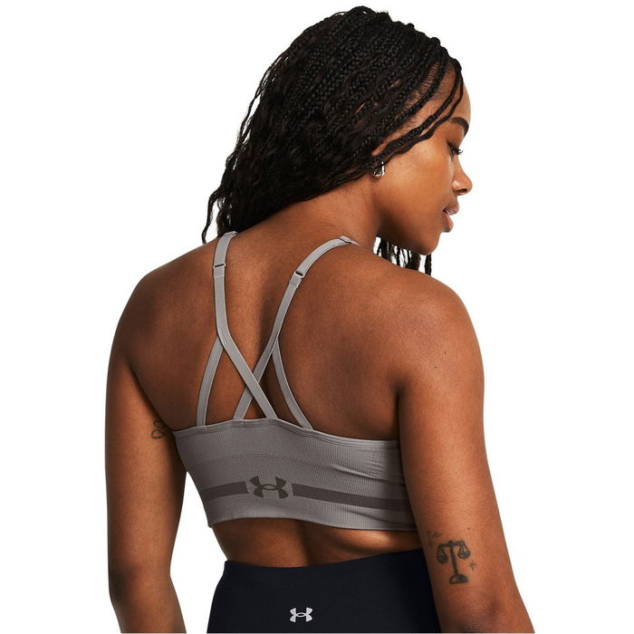 Seamless Low Impact Longline Sports Bra Womens