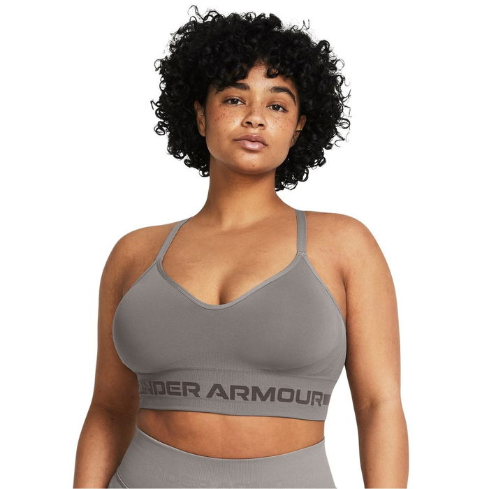 Seamless Low Impact Longline Sports Bra Womens