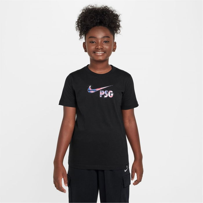 PSG SWOOSH T Shirt Juniors  