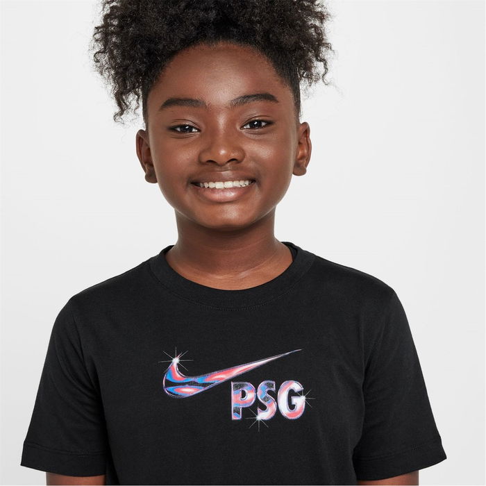 PSG SWOOSH T Shirt Juniors  