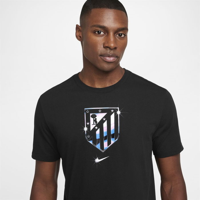 Atletico Madrid Crest T Shirt Mens