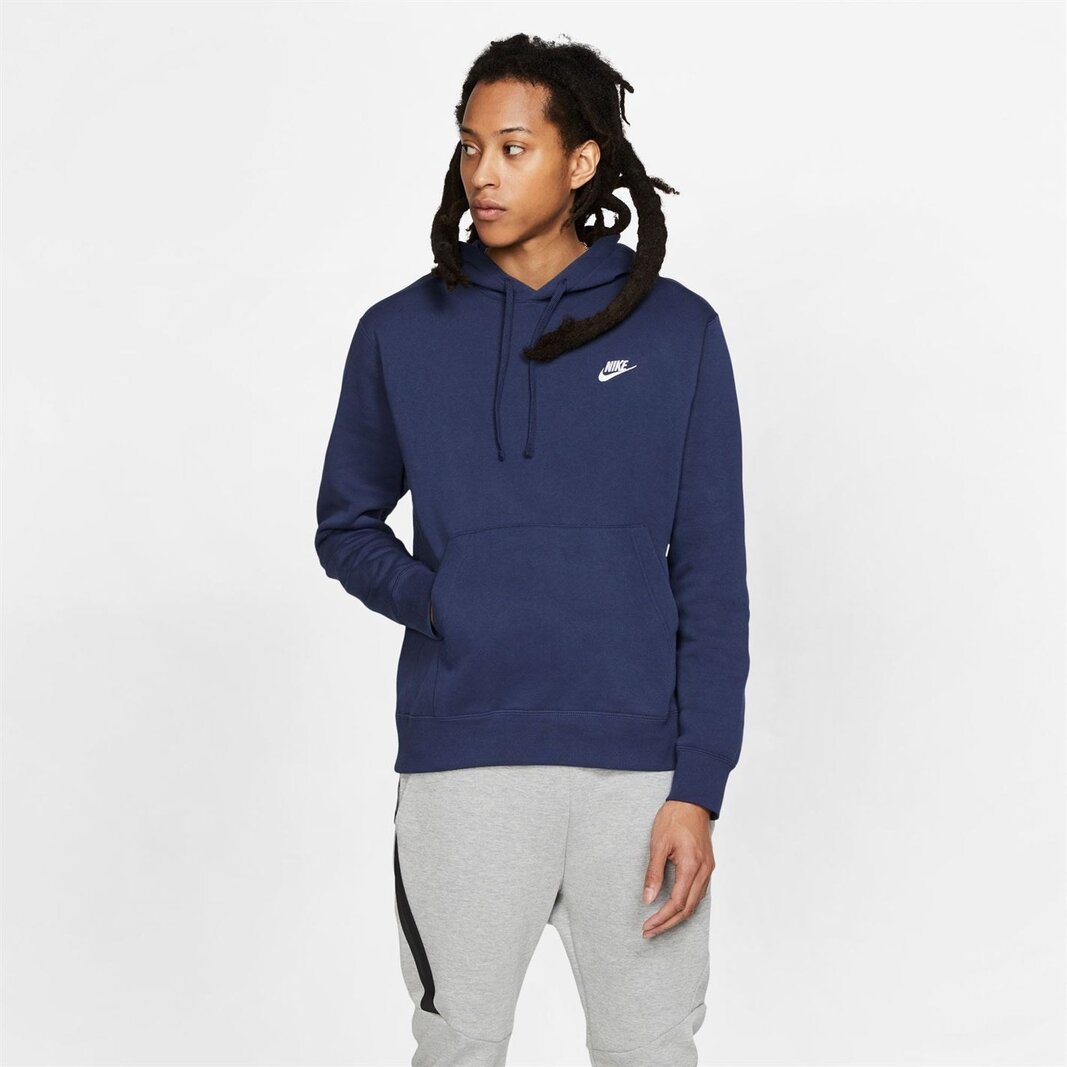 Nike navy cheap hoodie mens