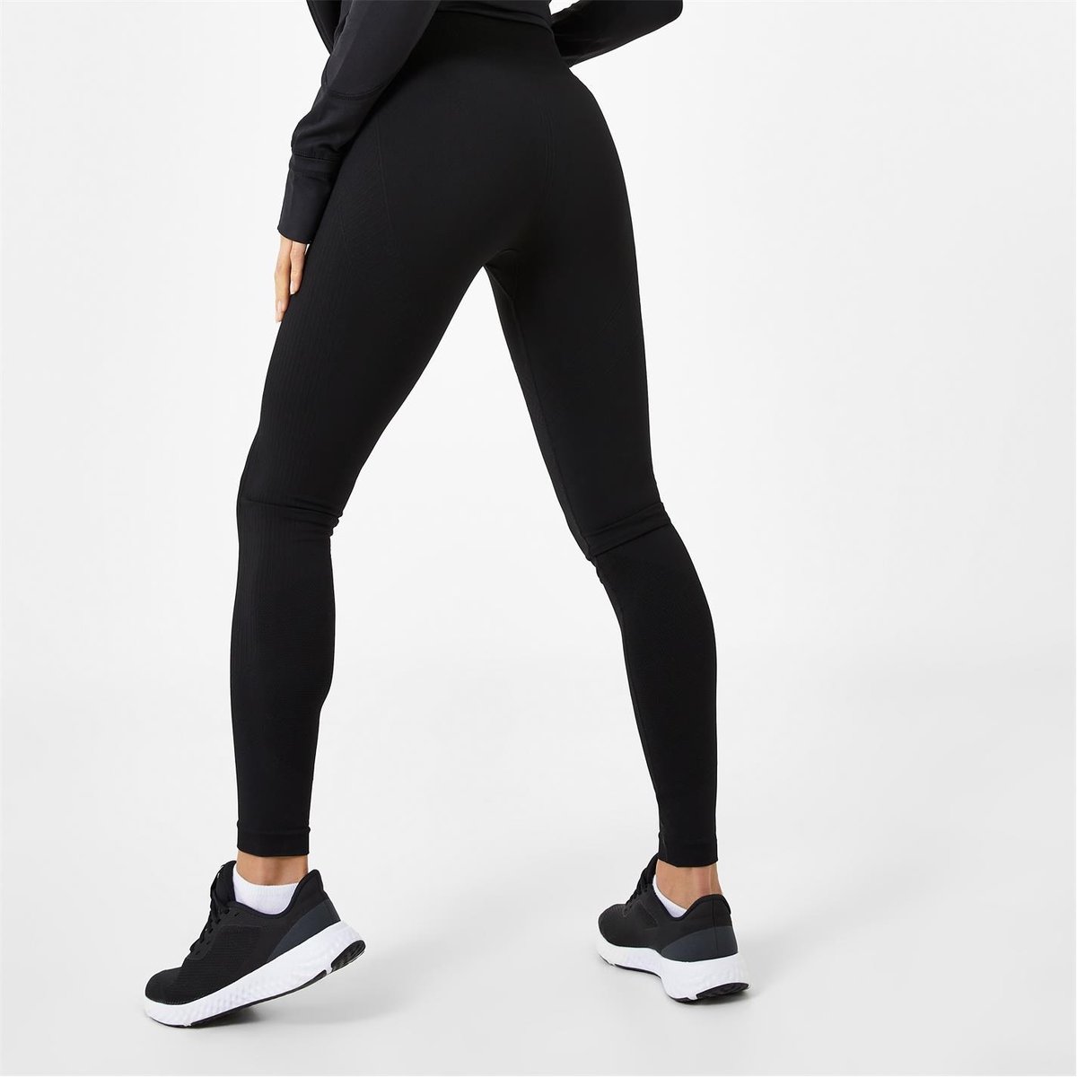 Seamless Leggings - Black High Waisted