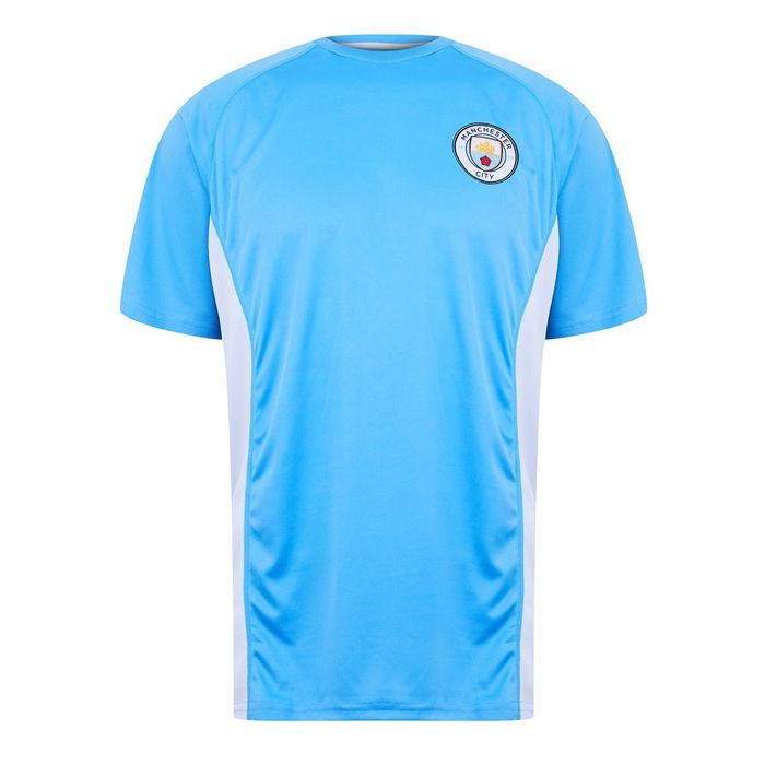 Manchester City Poly T shirt Adults