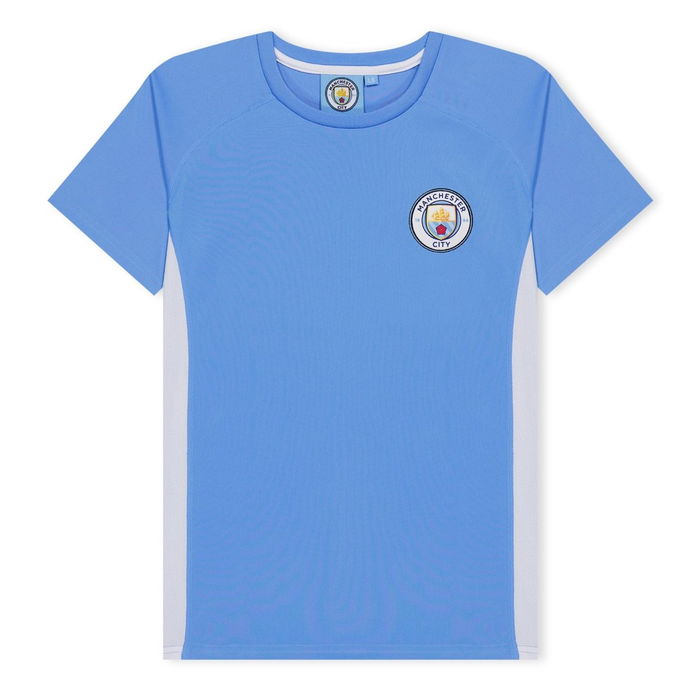 Manchester City Poly T shirt Juniors