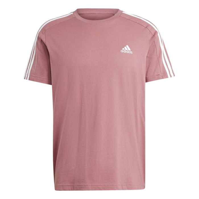 ESSENTIALS SINGLE JERSEY 3 STRIPES T SHIRT