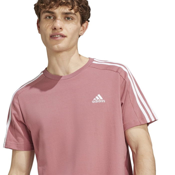 ESSENTIALS SINGLE JERSEY 3 STRIPES T SHIRT