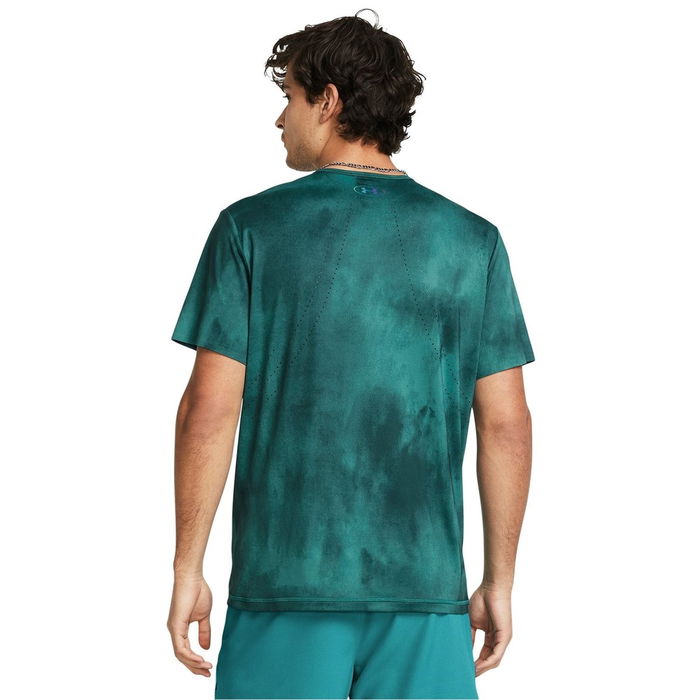 Armour Vanish Elite Vent Prtd Ss Gym Top Mens