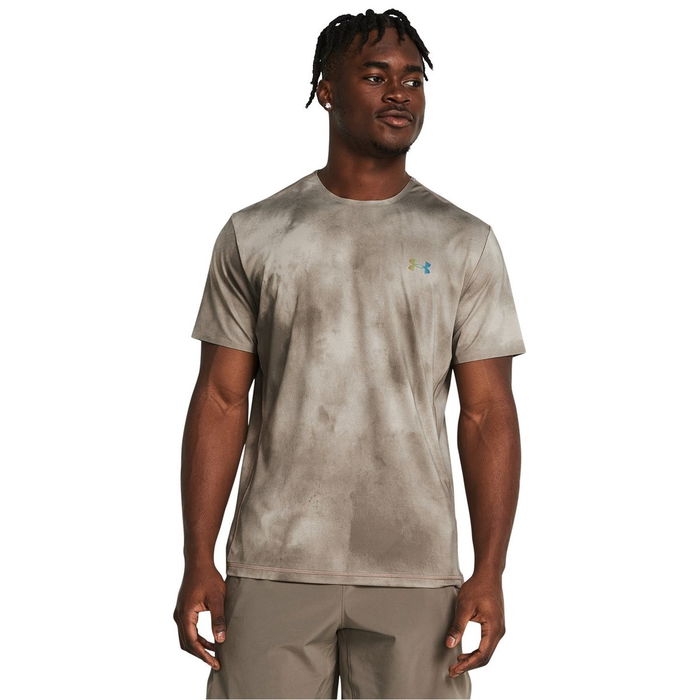 Armour Vanish Elite Vent Prtd Ss Gym Top Mens