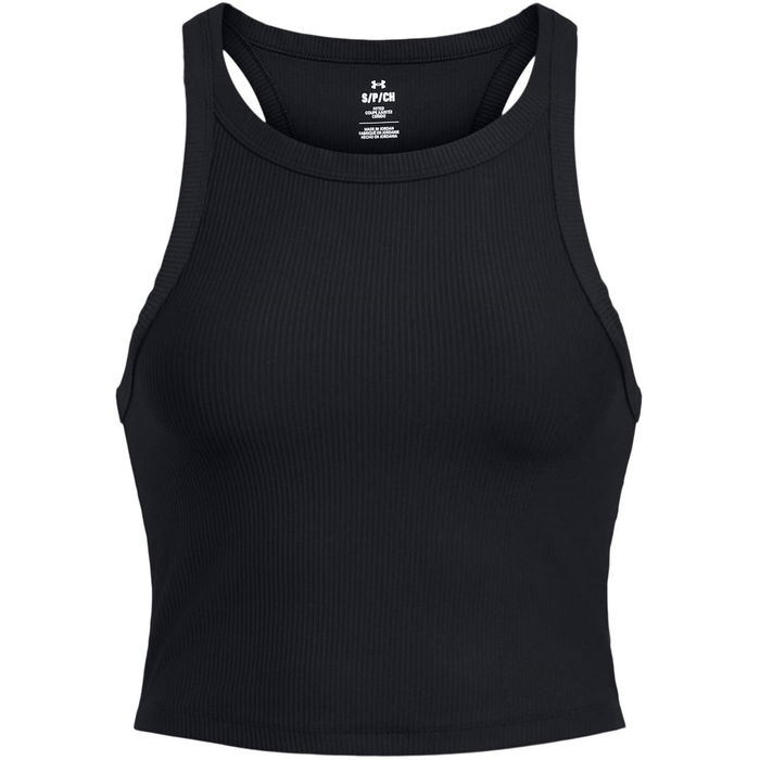 UA Meridian Rib Crop Tank Womens