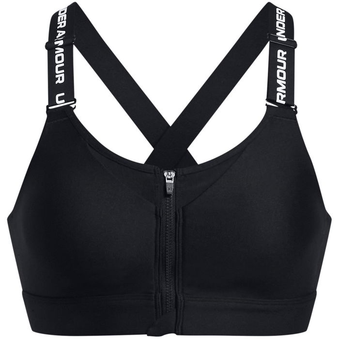 UA Infinity High Zip 2.0 Impact Sports Bra Womens