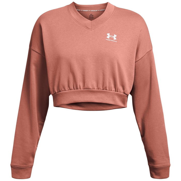 UA Rival Terry Oversized Crop Crew Sweatshirt Womens