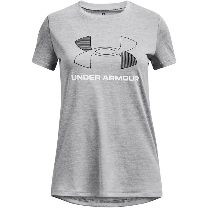 UA Tech Big Logo Twist Short Sleeve T Shirt Juniors