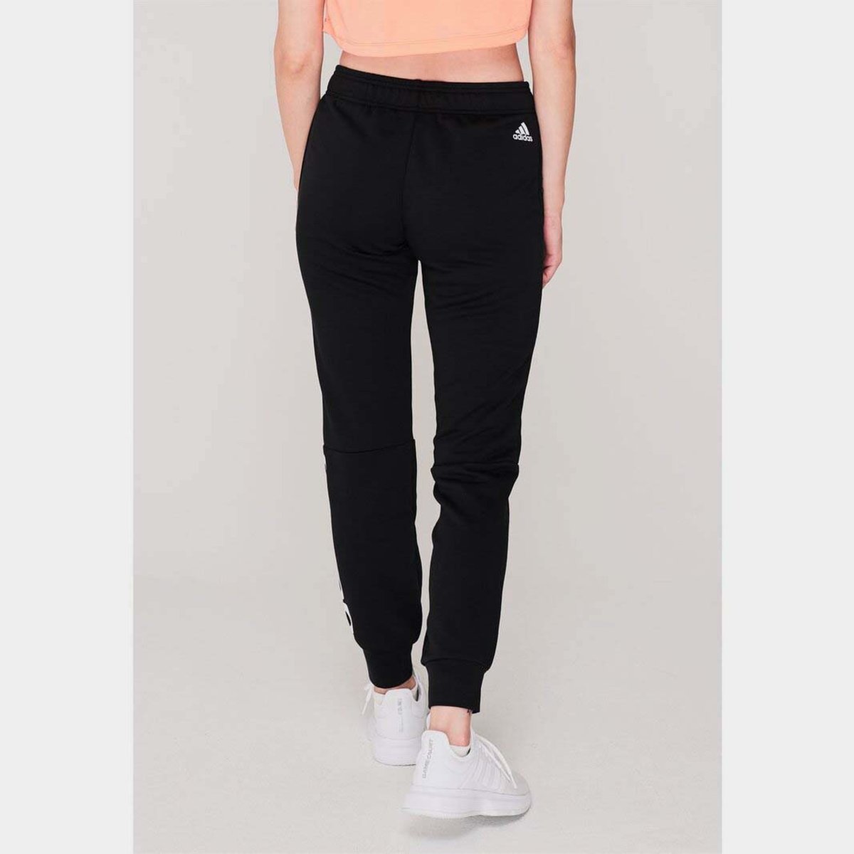 Linear Slim Fit Cotton Joggers Womens