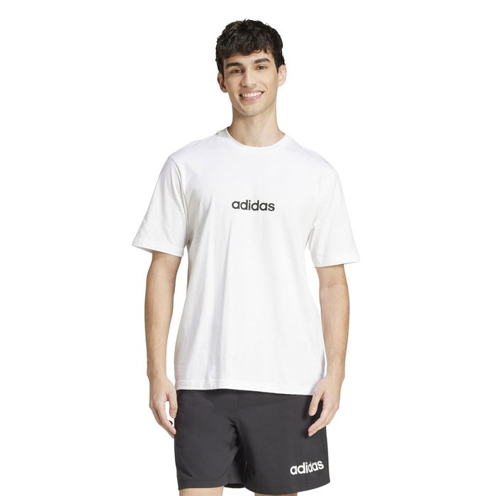 Essentials Single Jersey Linear Embroidered Logo T Shirt Mens