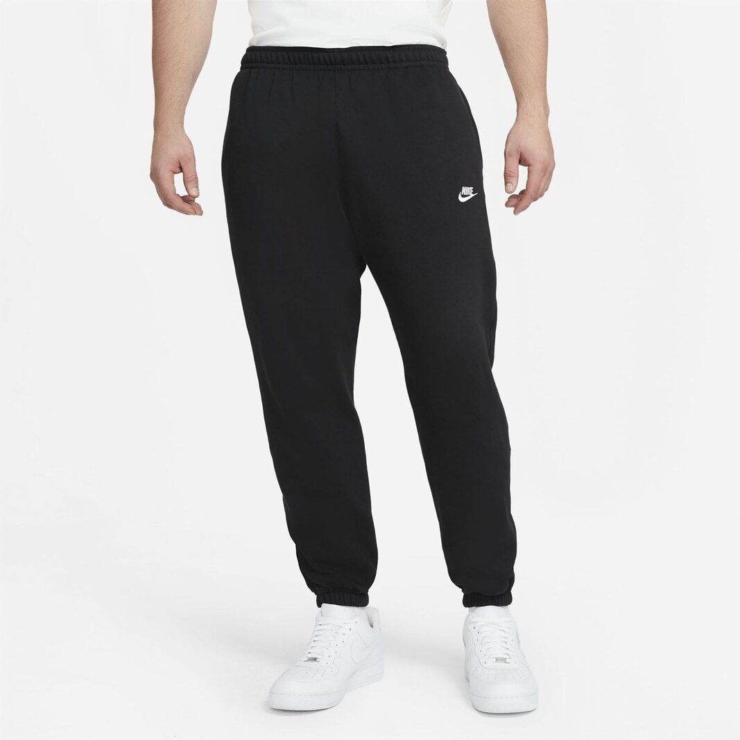 Nike club sweatpants online black