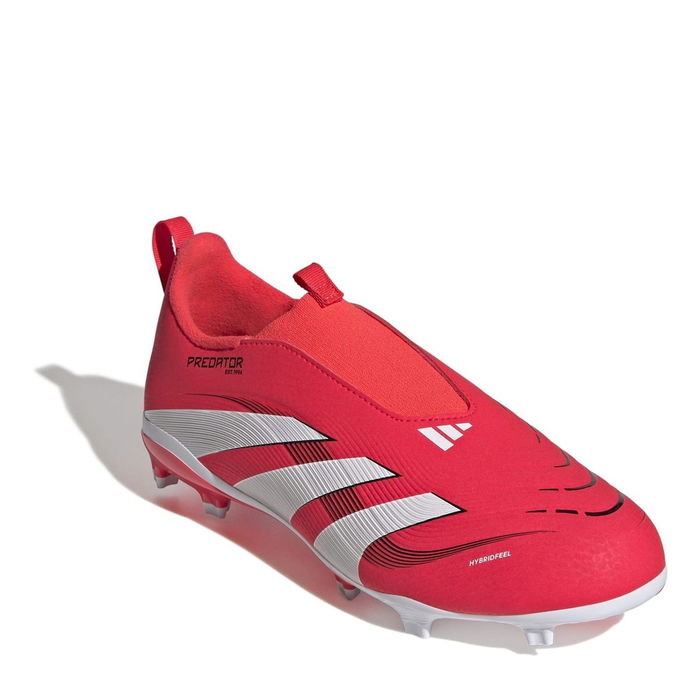 Predator League Childrens Laceless Firm Ground Football Boots 