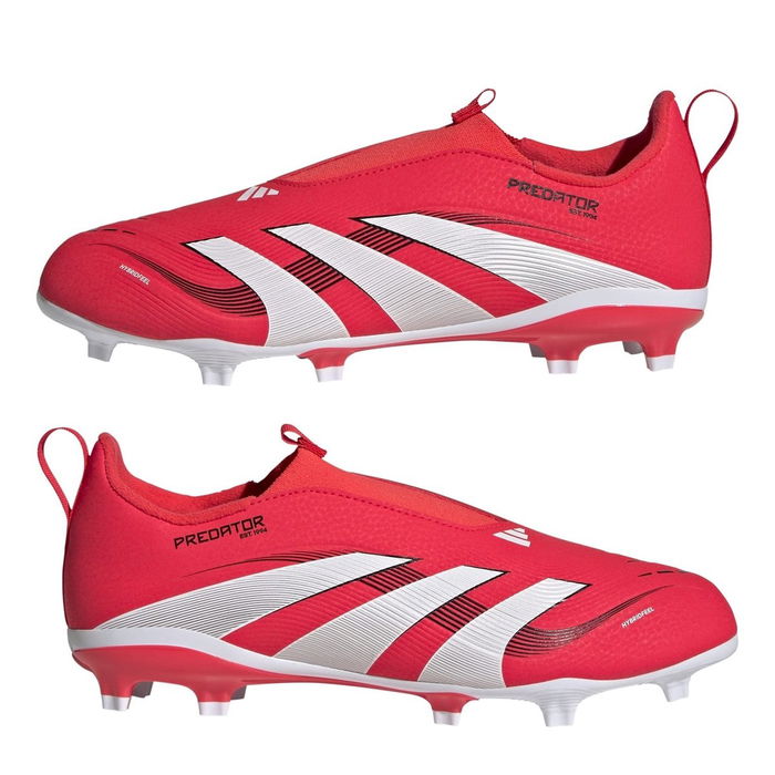 Predator League Laceless Firm Ground Football Boots Juniors 