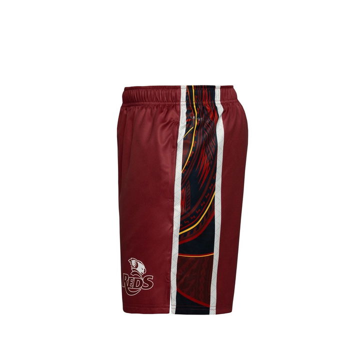 Queensland Reds 2025 Pasifika Gym Shorts Mens