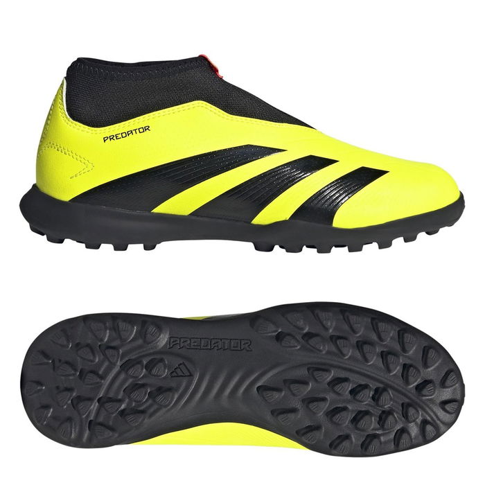 Predator League Laceless Juniors Astro Turf Football Boots 
