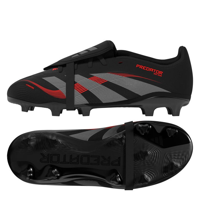 Predator League Fold Over Tongue Junior Firm Ground Football Boots