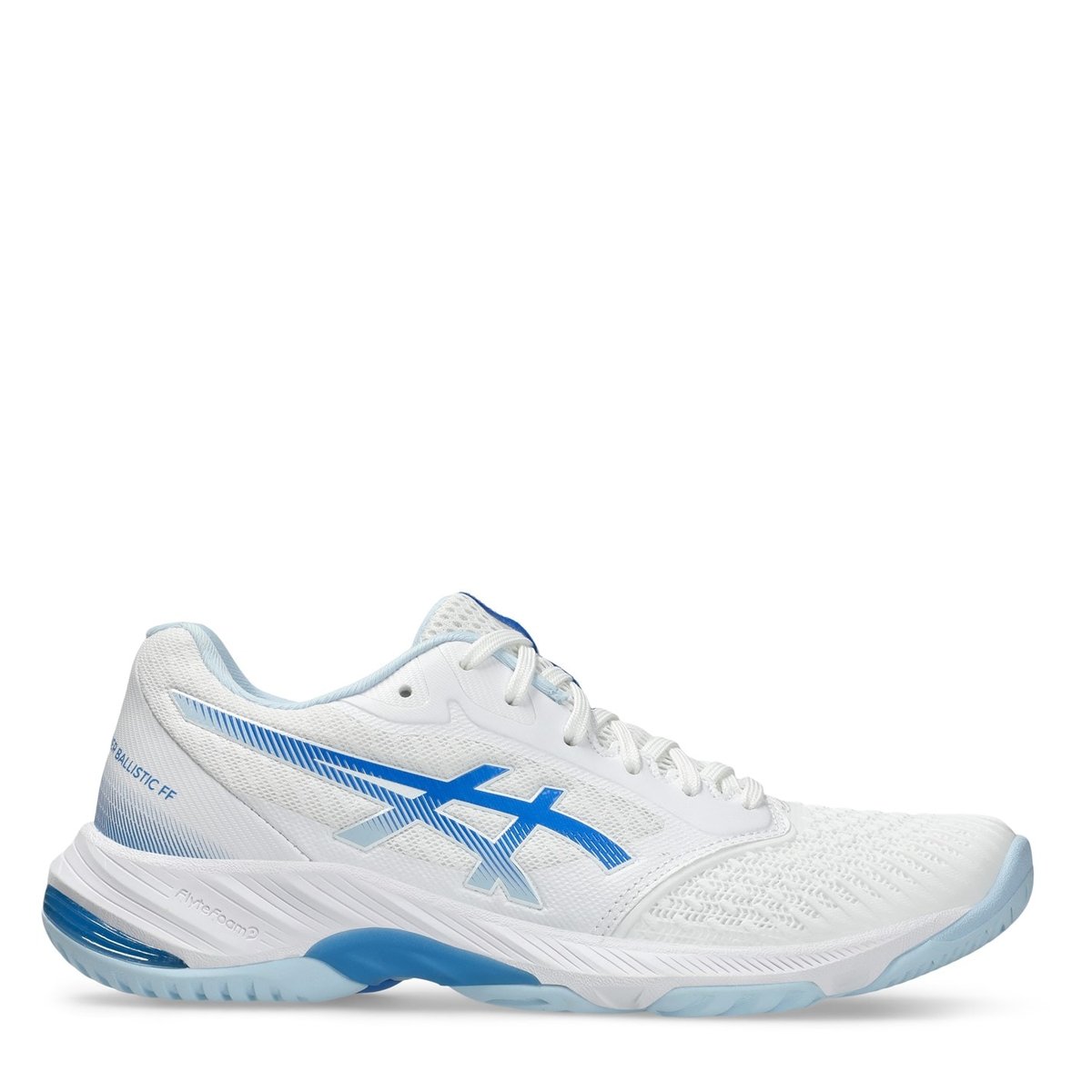 asics light blue netball trainers