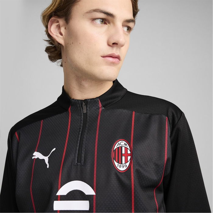 AC Milan Prematch Quarter Zip Top 2024 2025 Adults