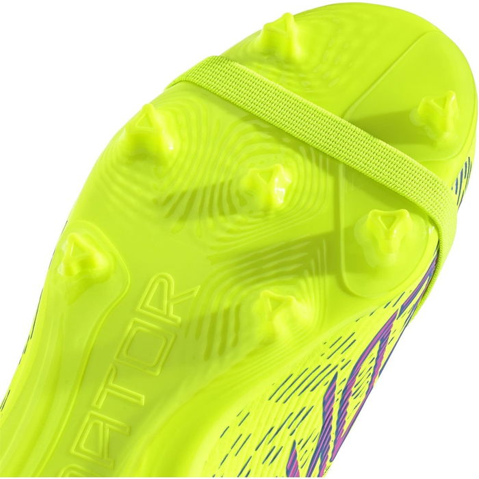 Predator League Fold Over Tongue Junior Firm Ground Football Boots