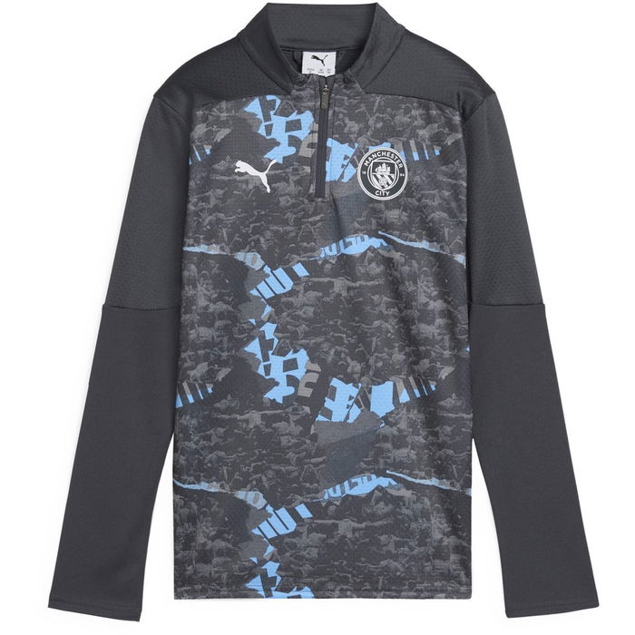 Manchester City Pre Match Quarter Zip Top 2024 2025 Juniors