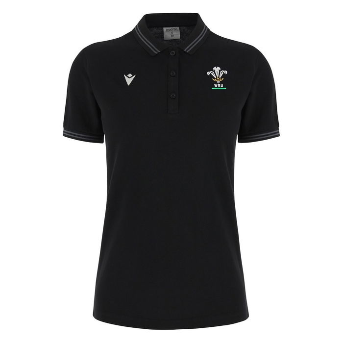 Wales Rugby Union Polo Shirt 2024 Womens