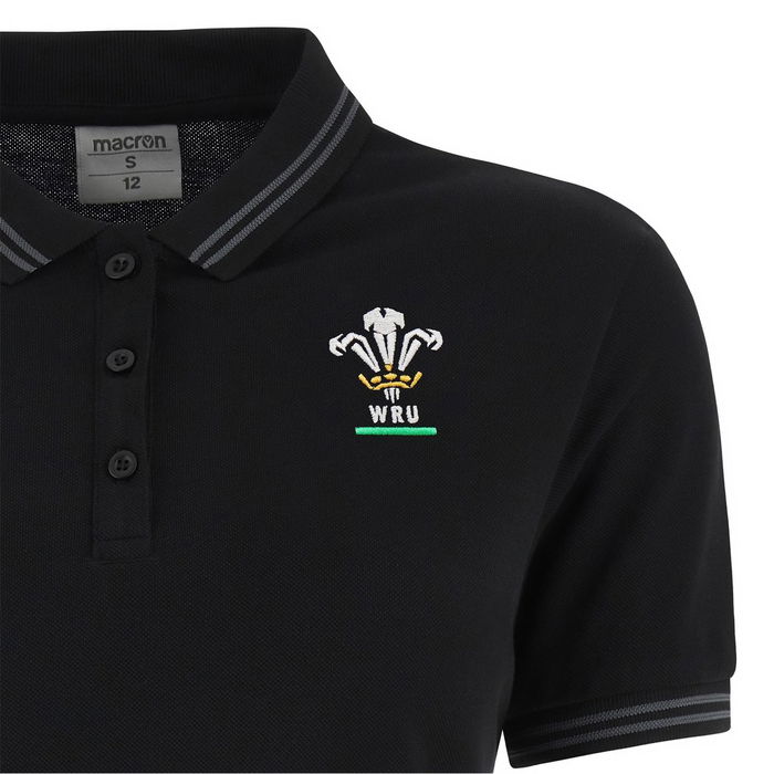 Wales Rugby Union Polo Shirt 2024 Womens