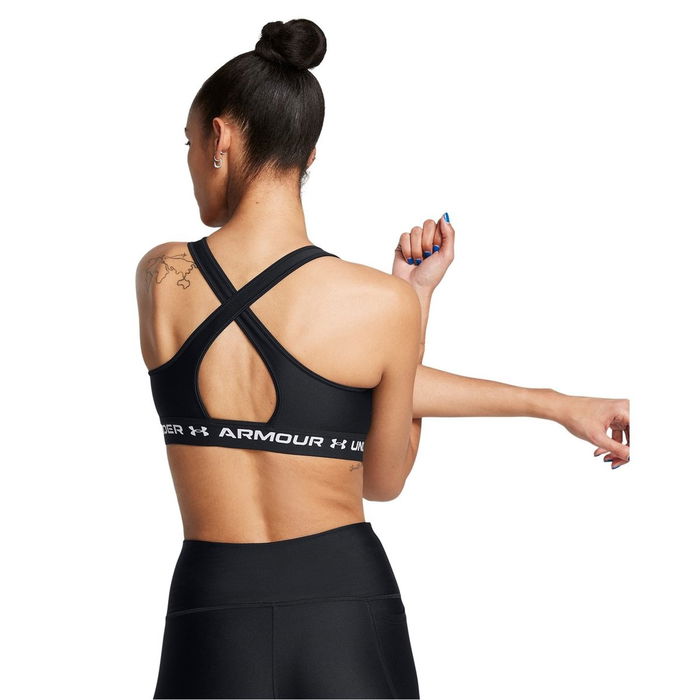 Armour Crossback Mid Bra Medium Impact Sports Womens