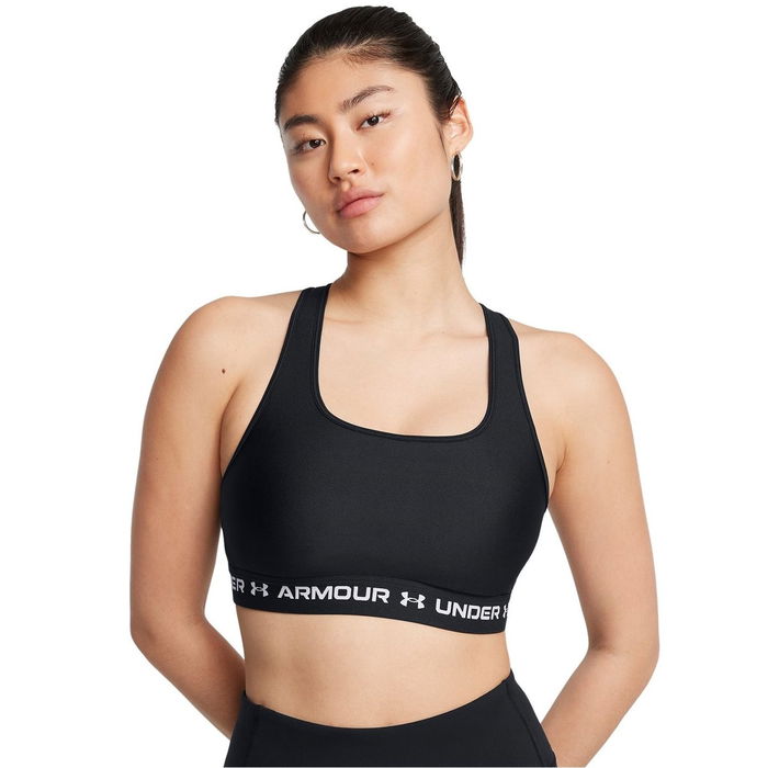 Armour Crossback Mid Bra Medium Impact Sports Womens