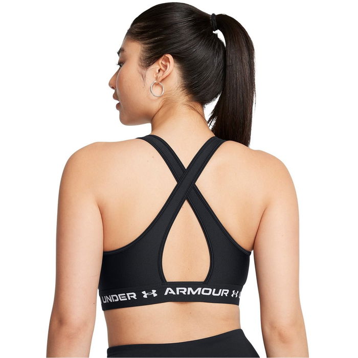 Armour Crossback Mid Bra Medium Impact Sports Womens