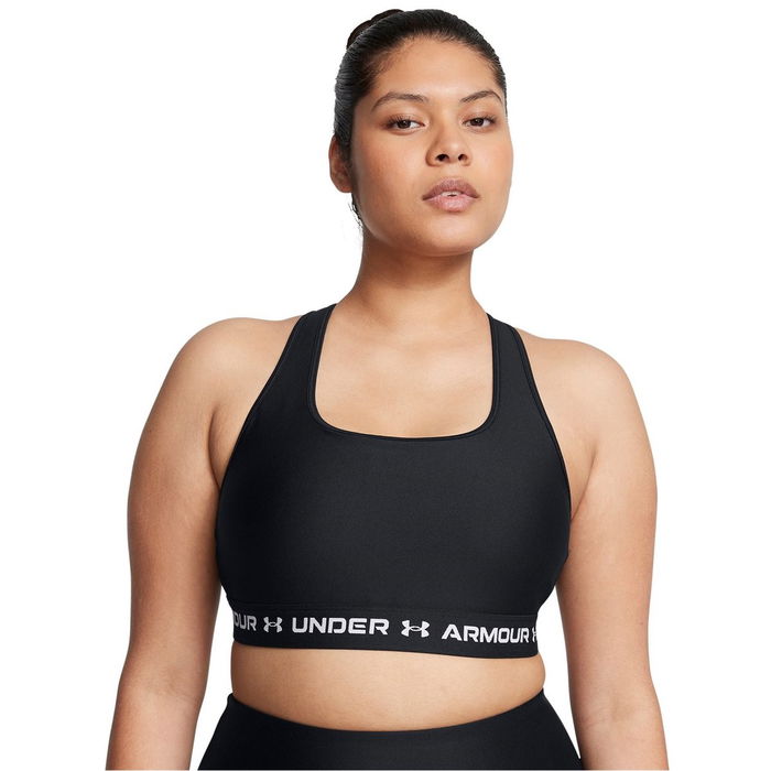 Armour Crossback Mid Bra Medium Impact Sports Womens