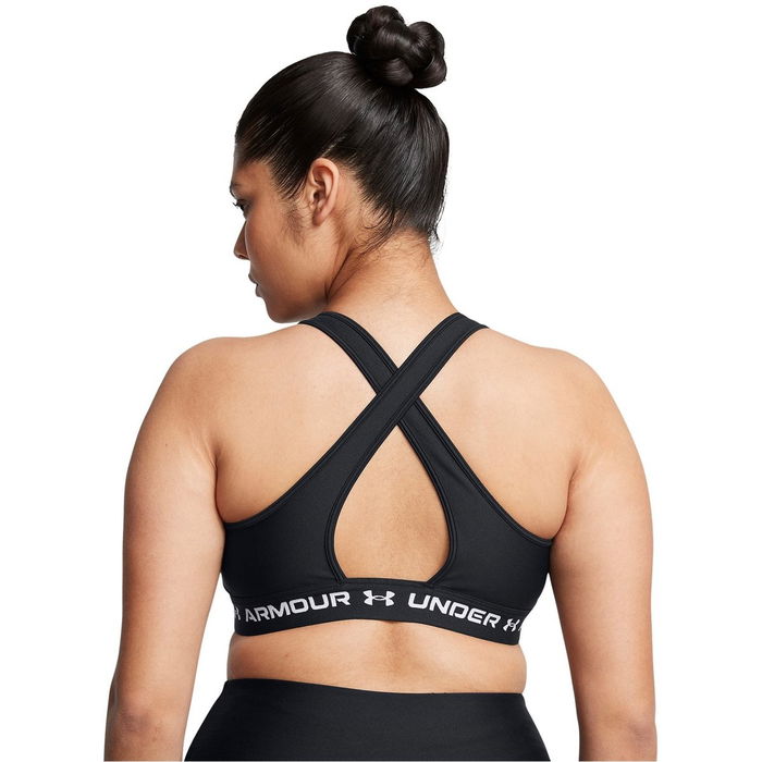 Armour Crossback Mid Bra Medium Impact Sports Womens