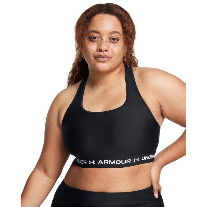 Armour Crossback Mid Bra Medium Impact Sports Womens