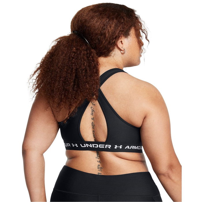 Armour Crossback Mid Bra Medium Impact Sports Womens